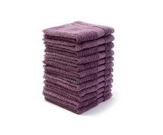 Bumble Towels Bliss Luxus-Badetuch, gekämmte Baumwolle, 86,4 x 142,9 cm, extragroß, hochwertiges Badetuch, 650 g/m², weich, saugfähig, Wisteria, 12 PK Bliss Wash Cloth Set