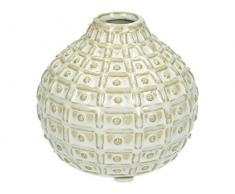 Vase - Keramik - Weiß - 8,5x8,5x8cm