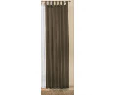 Transparente einfarbige Gardine aus Voile, viele attraktive Farbe, 245x140, Braun, 61000
