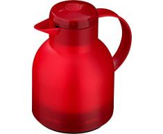 Emsa 504232 Samba Isolierkanne (1 Liter, Quick Press Verschluss, 12h heiÃ, 24h kalt) rot