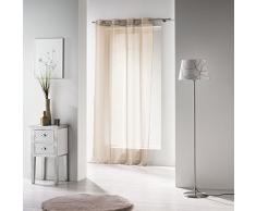 Douceur dIntérieur Ösenvorhang, Polyester, 140 x 240 cm, flachsfarben