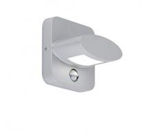 WOFI Außenwandleuchten, Aluminium, Integriert, 7.5 W, Grau, 14 x 14 x 10.6 cm