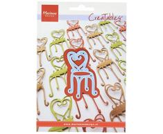 Marianne Design Creatable Französischer Bistro-Stuhl Stanzform-Cutting Die, Metall, blau, 11 x 16 x 0.5 cm