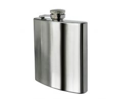 Premier Housewares Flachmann, Boom Design, Edelstahl, rot, 6oz