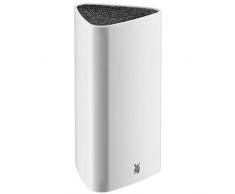 WMF Messerblock ohne Messer, unbestückt, dreieckig, Kunststoff, leer, für 3-4 Messer, mit Kunststoff-Bürsteneinsatz