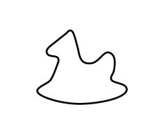 Kaiser Ausstechform Schaukelpferd, 7 cm, Weihnachten Premium Qualität, leichtes präzises, Ausstechen sichere, angenehme Handhabung