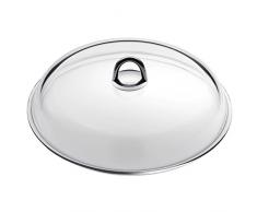 Silit Passion Ersatz-Glasdeckel zu Schmortopf + Schmorpfanne 28 cm, Topfgriff mit Metallgriff, hitzebeständiges Glas, spülmaschinengeeignet