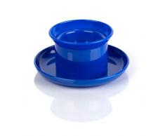 Kimmel Eierbecher mit Teller 2 er Set, Kunststoff, Blau