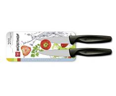 Wüsthof Messerset, 2-teilig, Schälmesser Griff schwarz (9343), mittelspitze Gemüsemesser, spülmaschinenfest