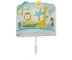 Dalber My Little Jungle kinder wandlampe tiere Dschungel, Polypropylen, 60 W, bunt