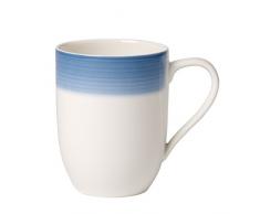 Villeroy & Boch Colourful Life Winter Sky Kaffeebecher, 370 ml, Höhe: 10,2 cm, Premium Porzellan, Blau