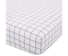 Karomuster Navy Spannbettlaken für Doppelbett Feinbiber gebürstet Baumwolle Catherine Lansfield