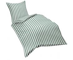 fleuresse Riva 143308 Fb. 12 Feingewebe Bettwäsche Bezug, Baumwolle, 220,0 x 240,0 x 0,5 cm, aqua
