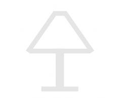 WOFI Standleuchte, Kunststoff, 35 W, VILLA, Schwarz/Chrom