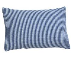 David Fussenegger LIDO Kissenhülle piqué, 40x60 cm, Baumwoll-Mischgewebe, blau, 60 x 40 x 60 cm, 2-Einheiten