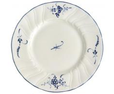 Villeroy & Boch Vieux Luxembourg Brotteller, 16 cm, Premium Porzellan, Weiß/Blau