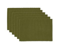 DII Tischset, 100% Baumwolle, gerippt 13x19 Vine Green