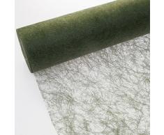 Deko AS GmbH Sizoflor Tischband olivgrün 30 cm Rolle 25 Meter 60 029-R