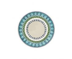 Villeroy & Boch Casale Dorina Frühstücksteller, Premium Porzellan, Blue/White/Green, 22cm