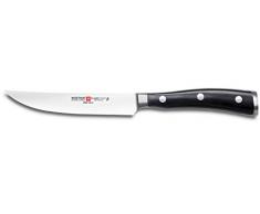 Wüsthof Steakmesser 12 cm Klinge, Classic Ikon (4096-7), scharfes Fleischmesser, geschmiedet, optimale Balance durch Doppelkropf
