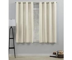 Exclusive Home Gardinen Loha Fenster 54x63 elfenbeinfarben