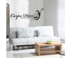 INDIGOS WG30195-61 Wandtattoo w195 Carpe Diem Wandaufkleber 120 x 34 cm, grün