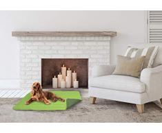 Elegant CSVERDEMELAVERDESCURO60 Doubleface Hundekissen 60x100cm Apfel dunkel grün, Polyester