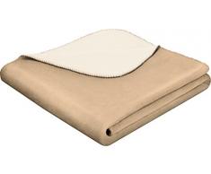 biederlack Überwurf, Baumwollmischung, Mousse & Ecru, 150 x 200 cm