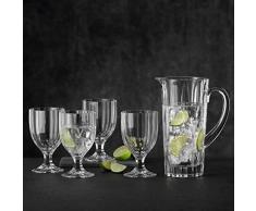 Spiegelau & Nachtmann, 5-teiliges Summerdrinks-Set, 1x Krug (1190 ml) + 4x Kelch-Glas (342 ml), Kristallglas, Aspen, 103100