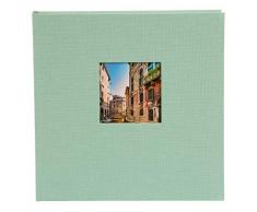Goldbuch Fotoalbum mit Fensterausschnitt, Bella Vista, 25x25 cm, 60 weiÃe Seiten mit Pergamin-TrennblÃ¤ttern, Leinen, Aqua, 24 887