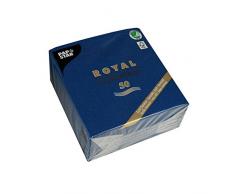 PAPSTAR, 50 Servietten Royal Collection 1/4-Falz 33 cm x 33 cm Dunkelblau, 82236