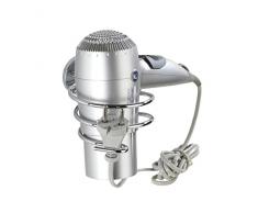 Wenko 22177100 Haartrocknerhalter Cuba - Fönhalter, Zinkdruckguss, 10 x 8 x 14 cm, chrom