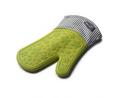 Zeal Silikon Heavy Duty einzigen Streifen Ofenhandschuh Handschuh, Baumwolle, Limettengrün, 28,4 x 18,5 x 2 cm