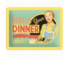 Nostalgic Art Blechschild 15x20 cm, Bunt, kleine