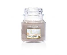 Yankee Candle Driftwood Glaskerze, braun, mittel