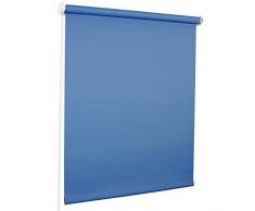 ROLLMAXXX Standard-Rollo LichtdurchlÃ¤ssig Seitenzug Kettenzugrollo Tageslicht Sichtschutz (120 x 190 cm, Blau)