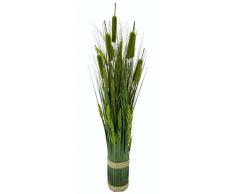 Flair Flower Mixed-Gras-Bund, Kunst-Gras, Künstliches Gras, Grün, Kunstpflanze, Kunstgras, Ziergras, Kunstpflanzen, Dekogras, Grasbüschel, Grasbündel, Grasarrangement, Grün, 80 cm