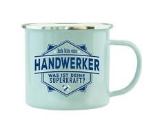 History & Heraldry Echter Kerl Emaille Becher, Handwerker, Mehrfarbig