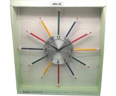 Anitex Wanduhr, bunt, 37.5x37.5x3.8 cm