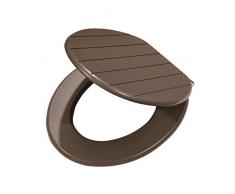 Tiger Toilettensitz Baya , Holz, Farbe: Lavagrau, Metallbefestigung