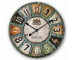 Out of the blue Wanduhr, Bunt