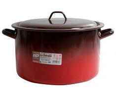 Esmaltaciones la Estrella Fuego Hoher Kochtopf, mit Deckel, 30 cm, 12 l