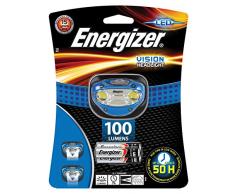 Energizer Kopflampe Vision (inkl. 3xAAA Batterien, bis zu 100 Lumen, 30m Reichweite wetterfest IPX 4)