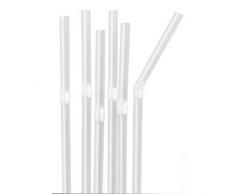 Winware Flexible Trinkhalme. Flexibel klar Trinkhalme.