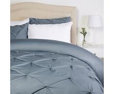 Pinzon - Bettwäsche-Set mit Quetschfalten, 240 x 220 cm - Zinngrau