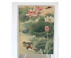 Zegoo Crazy Cart Noren Türdurchgangs Vorhang Stickset mit Chinesischen Stil französisch 33.5x59.1(85x150cm) Cml02