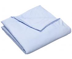 ESSIX Triumph Line Bettbezug Uni-Satin Baumwolle blau DE Provence 200 x 200 cm