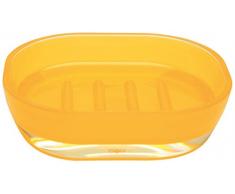 Excelsa Linea Bagno Seifenschale in gelb, Polystyrol, 15.7 x 11 x 4 cm