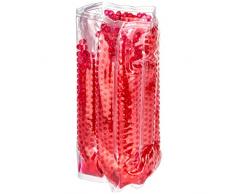 Levivo Kühlmanschette, Flaschenkühler mit Gelkammern und Klettverschluss für unterwegs, Rot