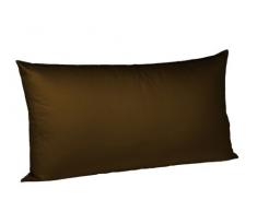 Fleuresse 9200 colours Interlock Jersey Kissenbezug aus 100% Baumwolle, Oekotex Standard 100, 40 x 80 cm, mokka